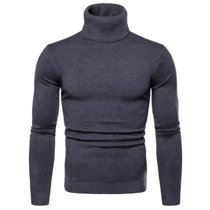 Men's fashionable turtleneck sweater made of fine merino wool Lisslune