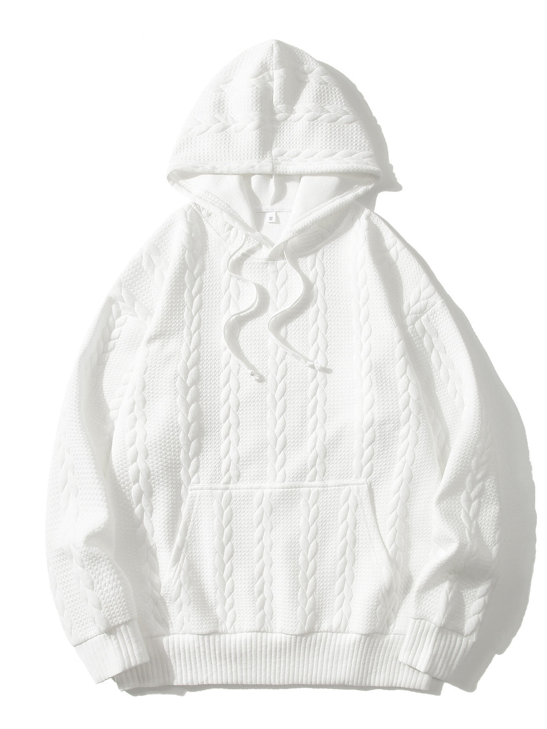 Men's Hoodie with Textured Pattern Lisslune