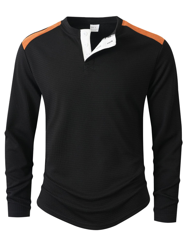Men's Long Sleeve Shirt with Unique Structure Design Lisslune