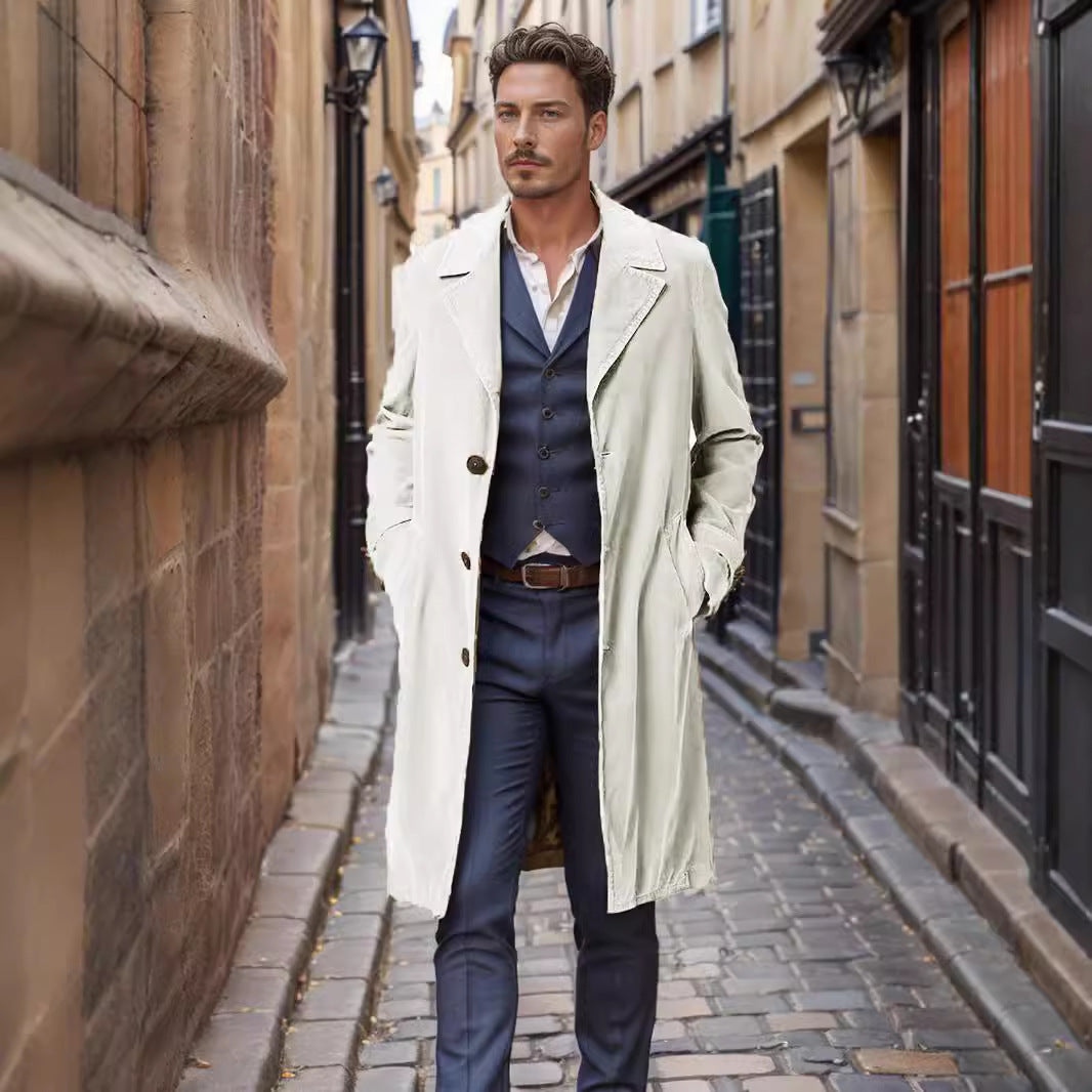 Men's elegant and stylish wool coat Lisslune