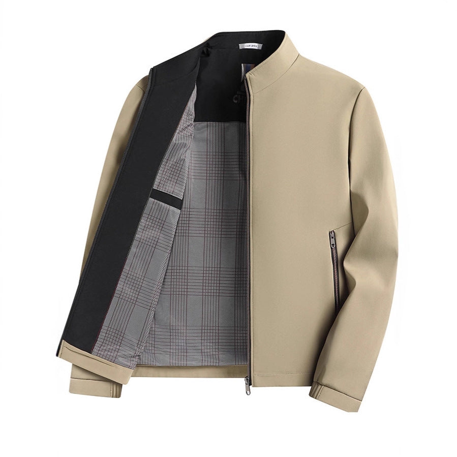 Men's elegant transitional jacket in minimalist design Lisslune
