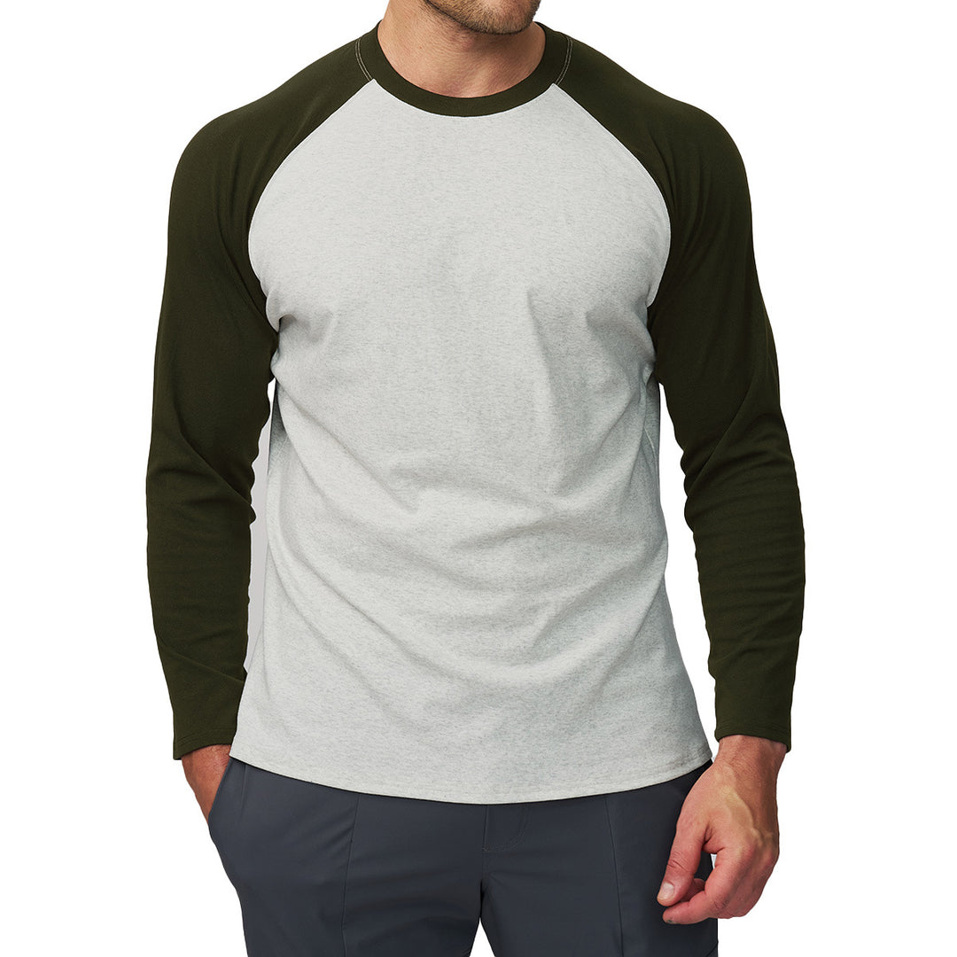 Men's Sporty Raglan T-Shirt Lisslune