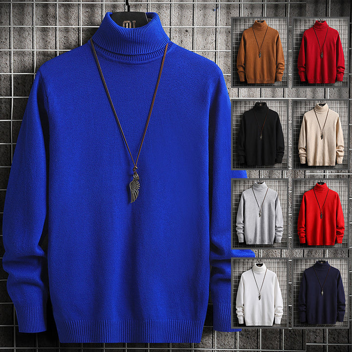 Men's stylish turtleneck sweater made of high-quality cotton Lisslune