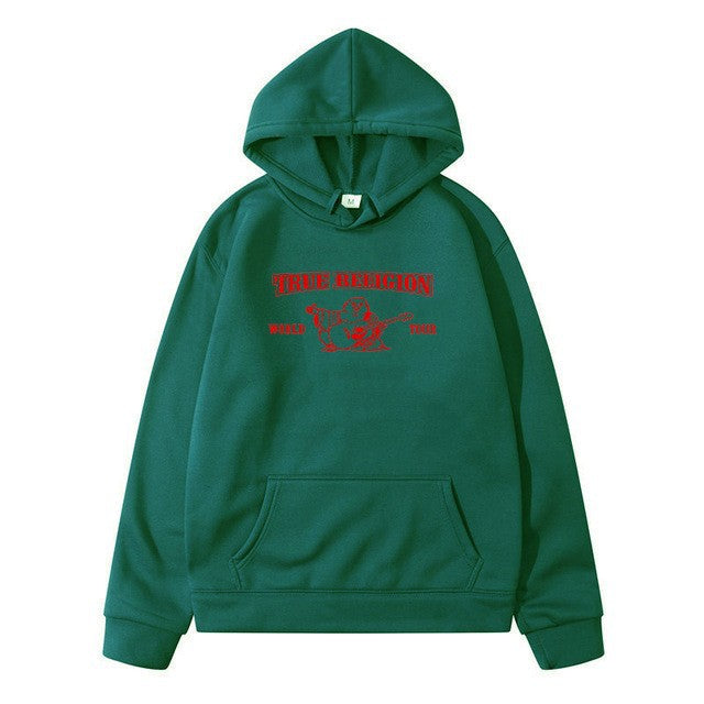 Women's Hooded Sweater with Eye-Catching Logo Design Lisslune