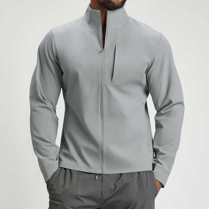 Men's Breathable Hybrid Jacket with High Collar Lisslune