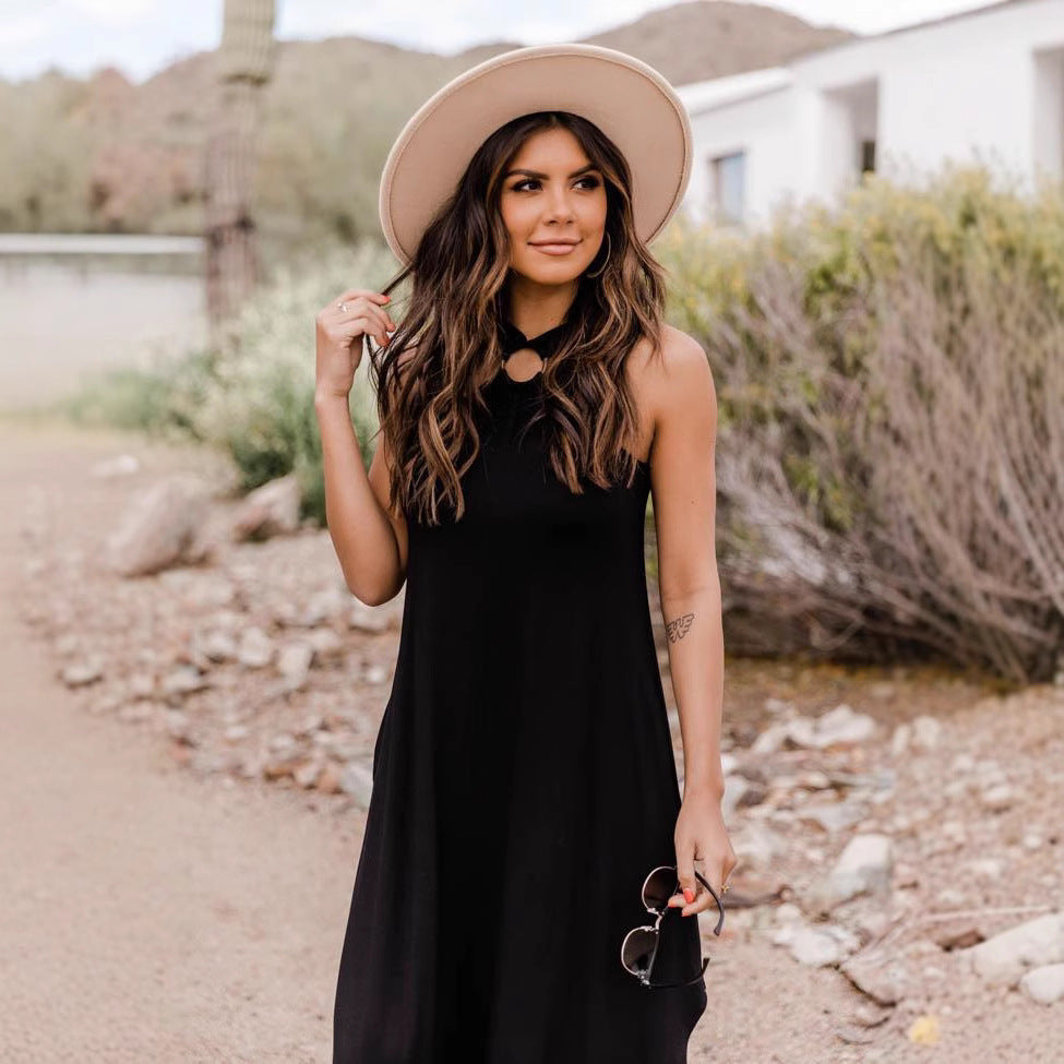 Ladies Maxi Dress with multifunctional halter Lune London