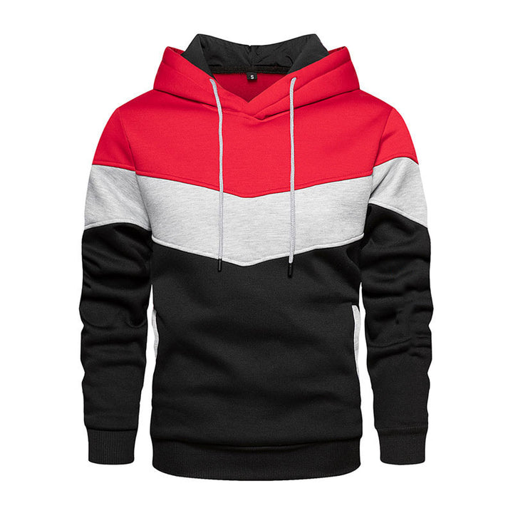 Men's Fashionable Hoodie with Innovative Color Design Lisslune
