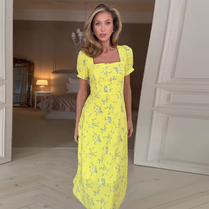 Ladies summer dress with floral patterns Lisslune