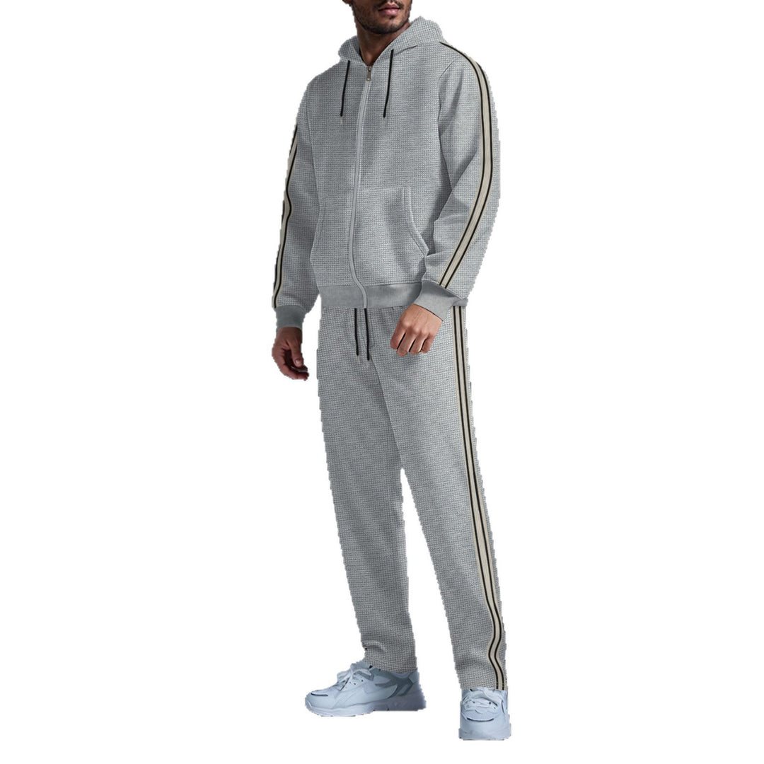 Men's sporty hoodie suit with side stripes Lisslune