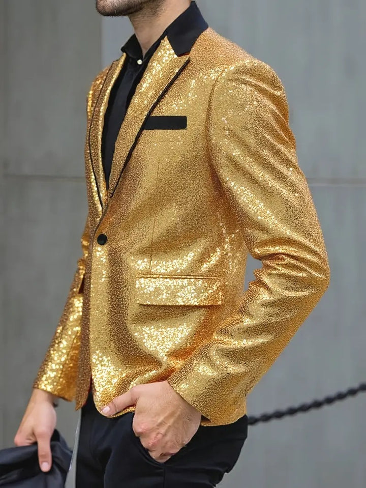 Men's sequin blazer in elegant cut Lisslune