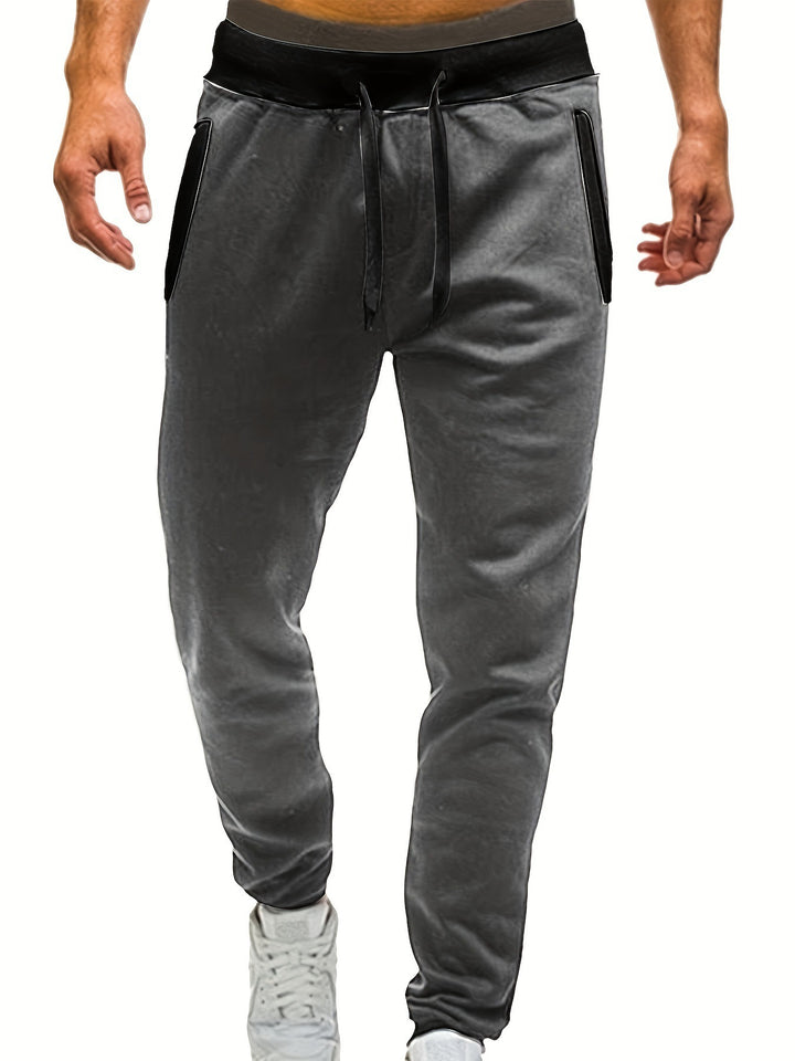 Men's sporty sweatpants with elastic waistband and side pockets Lisslune
