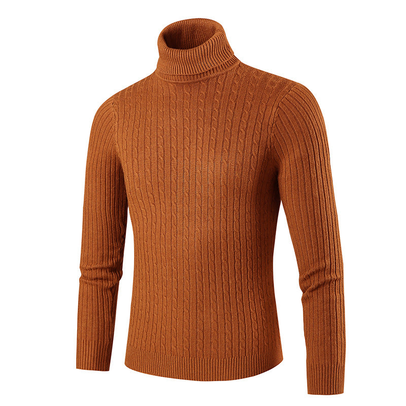Men's stylish turtleneck sweater made of textured knit Lisslune