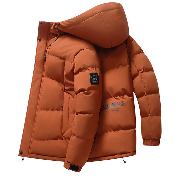 Men's insulated thermal jacket with adjustable hood Lisslune