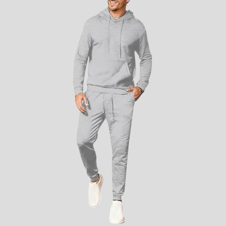 Men's sporty hoodie and jogging pants set with breathable materials Lisslune