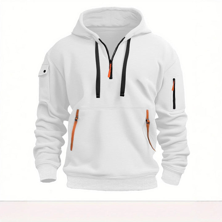 Men's functional hoodie with stylish zip pockets Lisslune