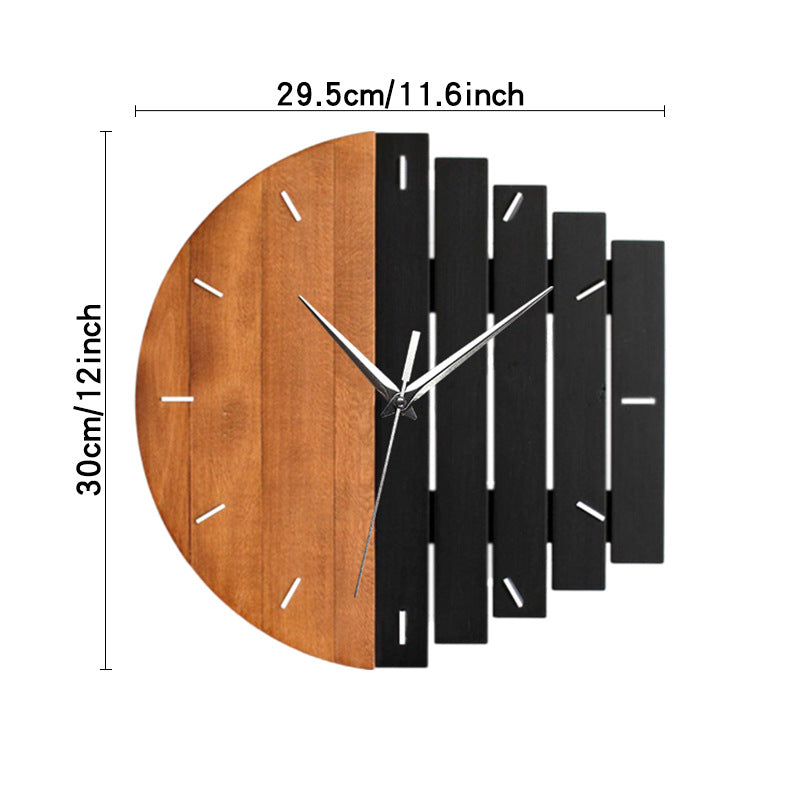 Lisslune | Unique Wooden Analog Silent Wall Clock
