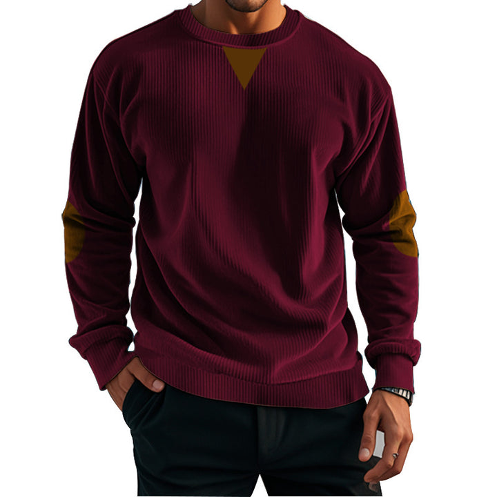 Men's casual knit sweater with accent details and comfortable fit Lisslune
