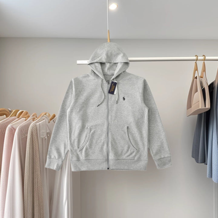 Women's hooded jacket with full zip and side pockets Lisslune