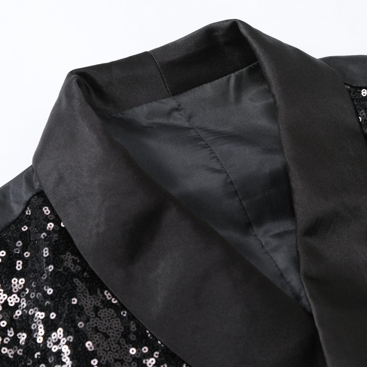 Men's elegant sequined waistcoat suit Lisslune