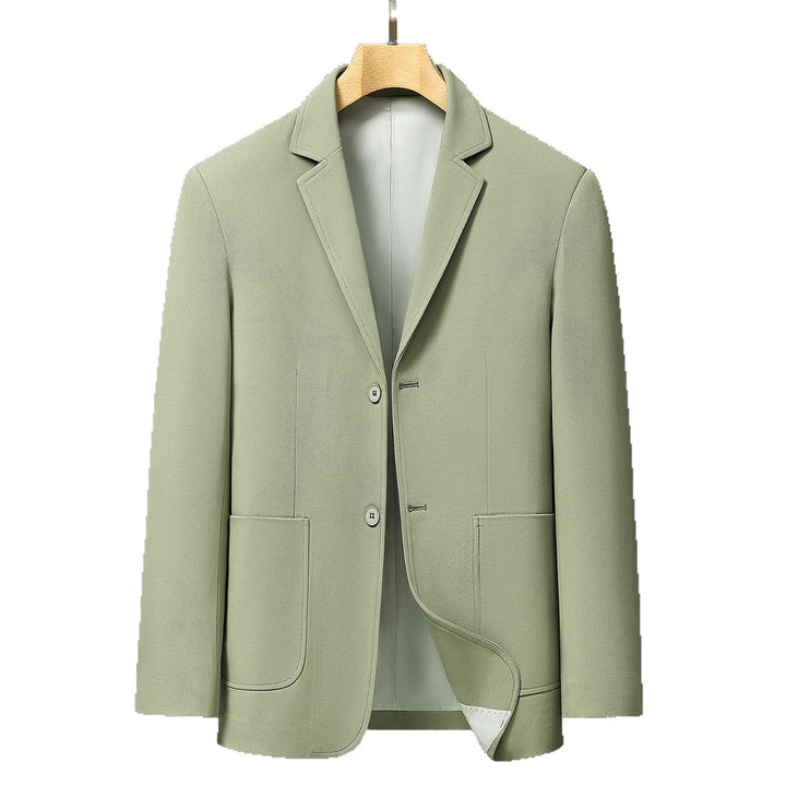 Men's Elegant Blazer with Textured Design and Practical Pockets Lisslune