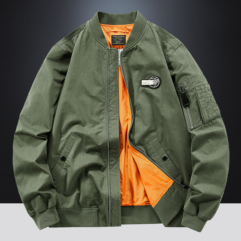 Men's bomber jacket with side pockets and practical arm pockets Lisslune