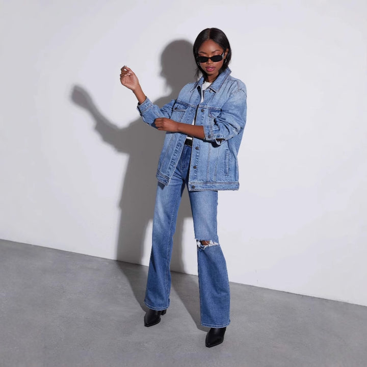 Women's oversized denim jacket Lisslune