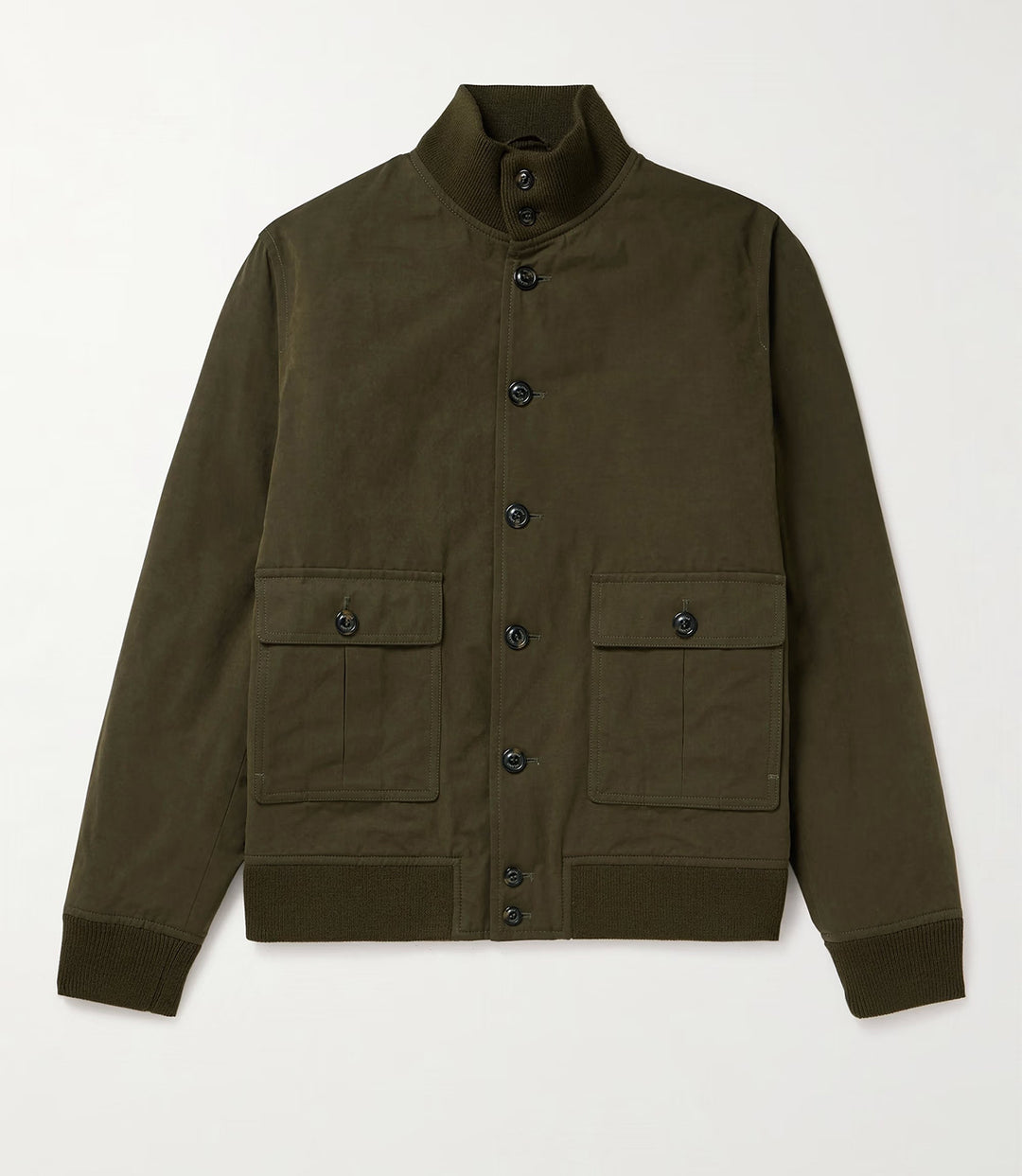 Men's elegant suede jacket with practical collar and patch pockets Lisslune
