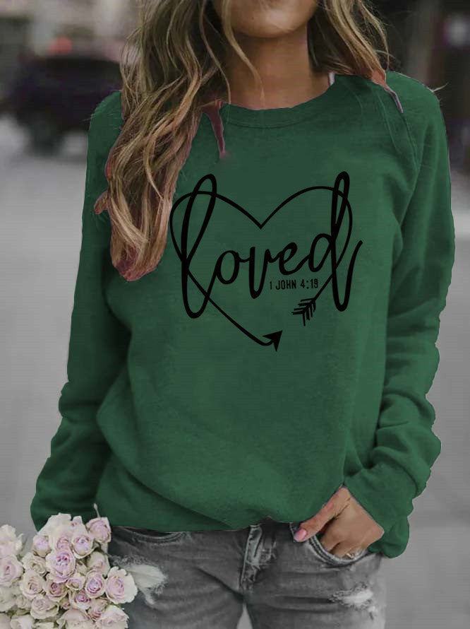 Women’s sweatshirt with inspiring lettering and trendy design Lisslune