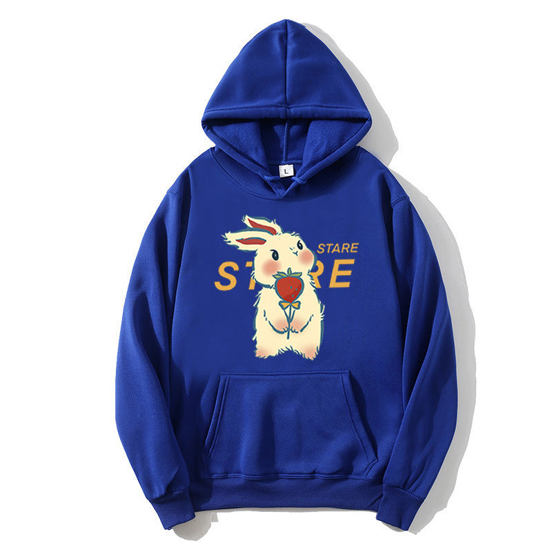 Women's hoodie with playful rabbit motif and inspirational slogan Lisslune