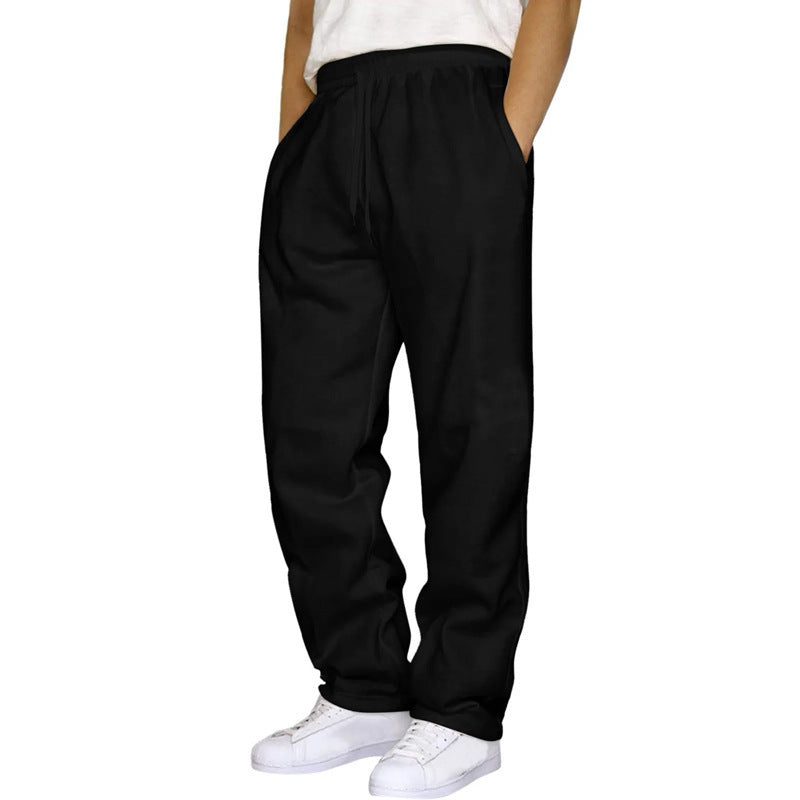 Women's comfortable casual pants with elastic waistband and practical side pockets Lisslune