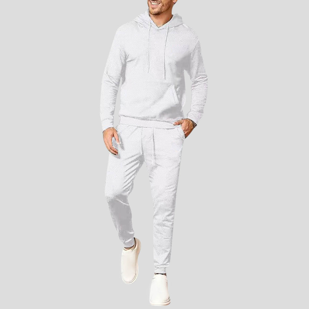 Men's sporty hoodie and jogging pants set with breathable materials Lisslune