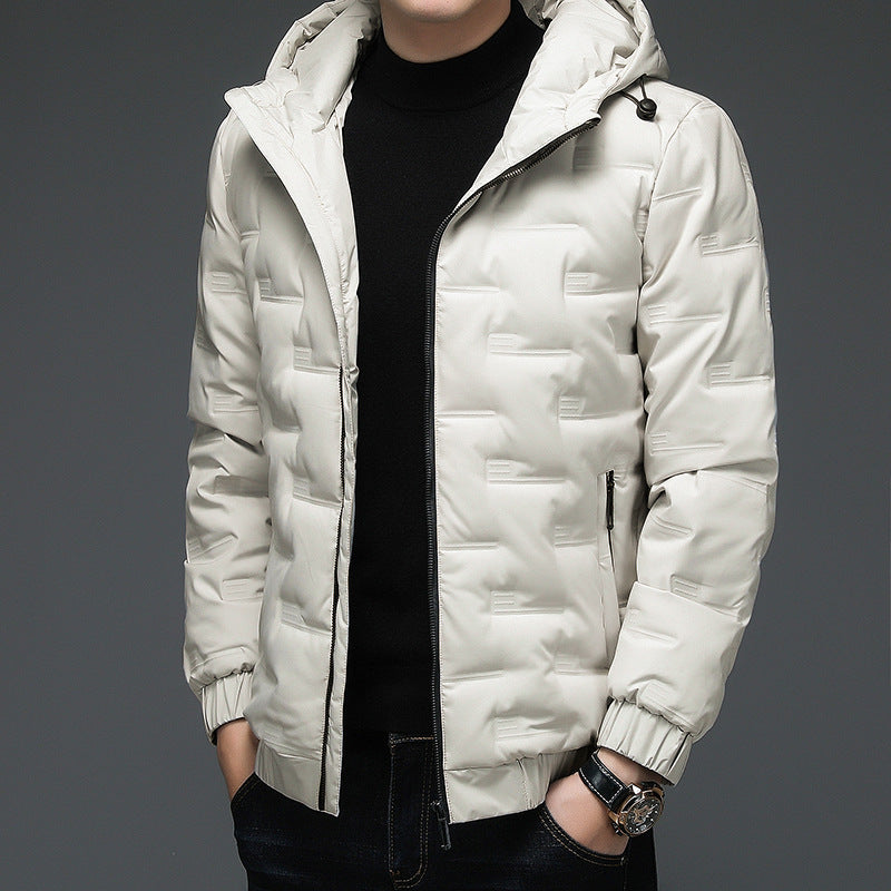 Men's insulated padded jacket with hood Lisslune