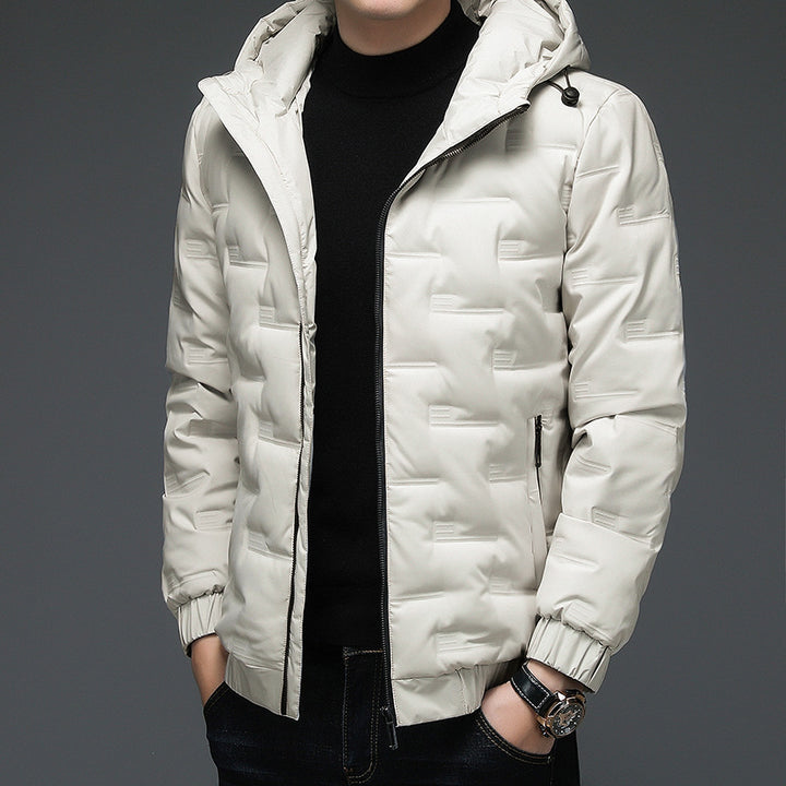 Men's insulated padded jacket with hood Lisslune