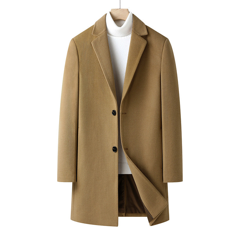 Men's Elegant Wool Coat Lisslune