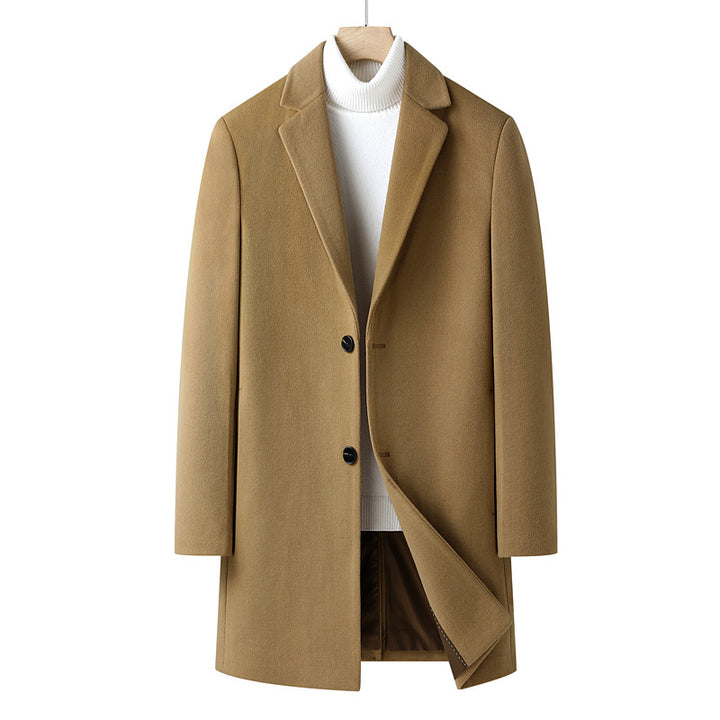 Men's Elegant Wool Coat Lisslune