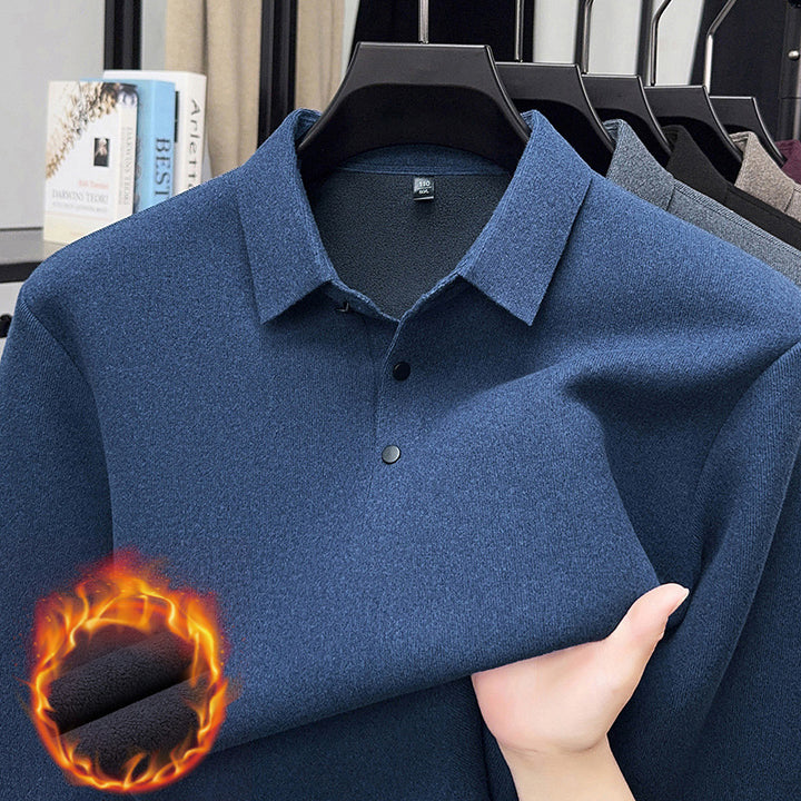 Men's Long Sleeve Polo Shirt Lisslune