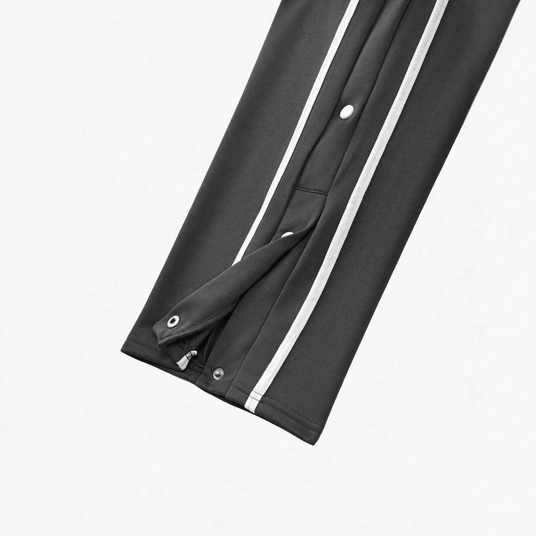 Men's sporty training pants with snap button closure Lisslune