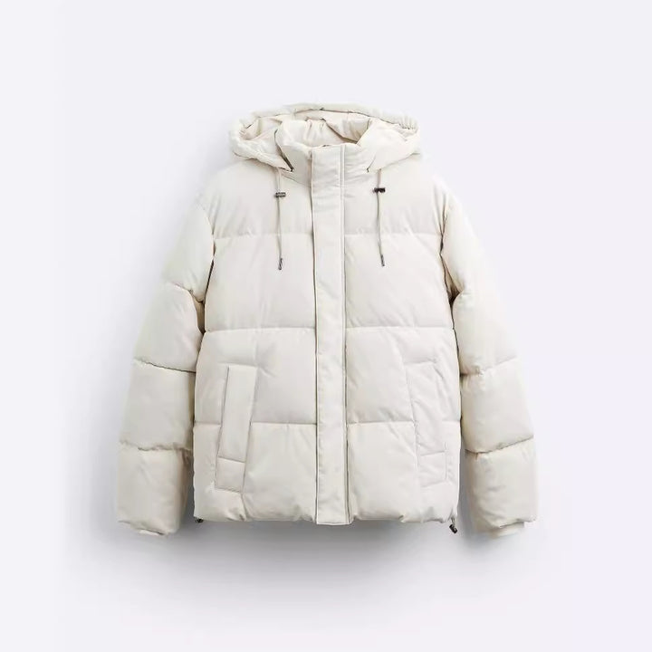Men's quilted winter jacket with removable hood and insulating lining Lisslune