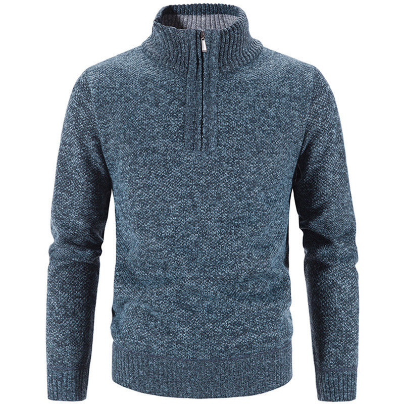 Men's stylish turtleneck sweater with elegant zipper Lisslune