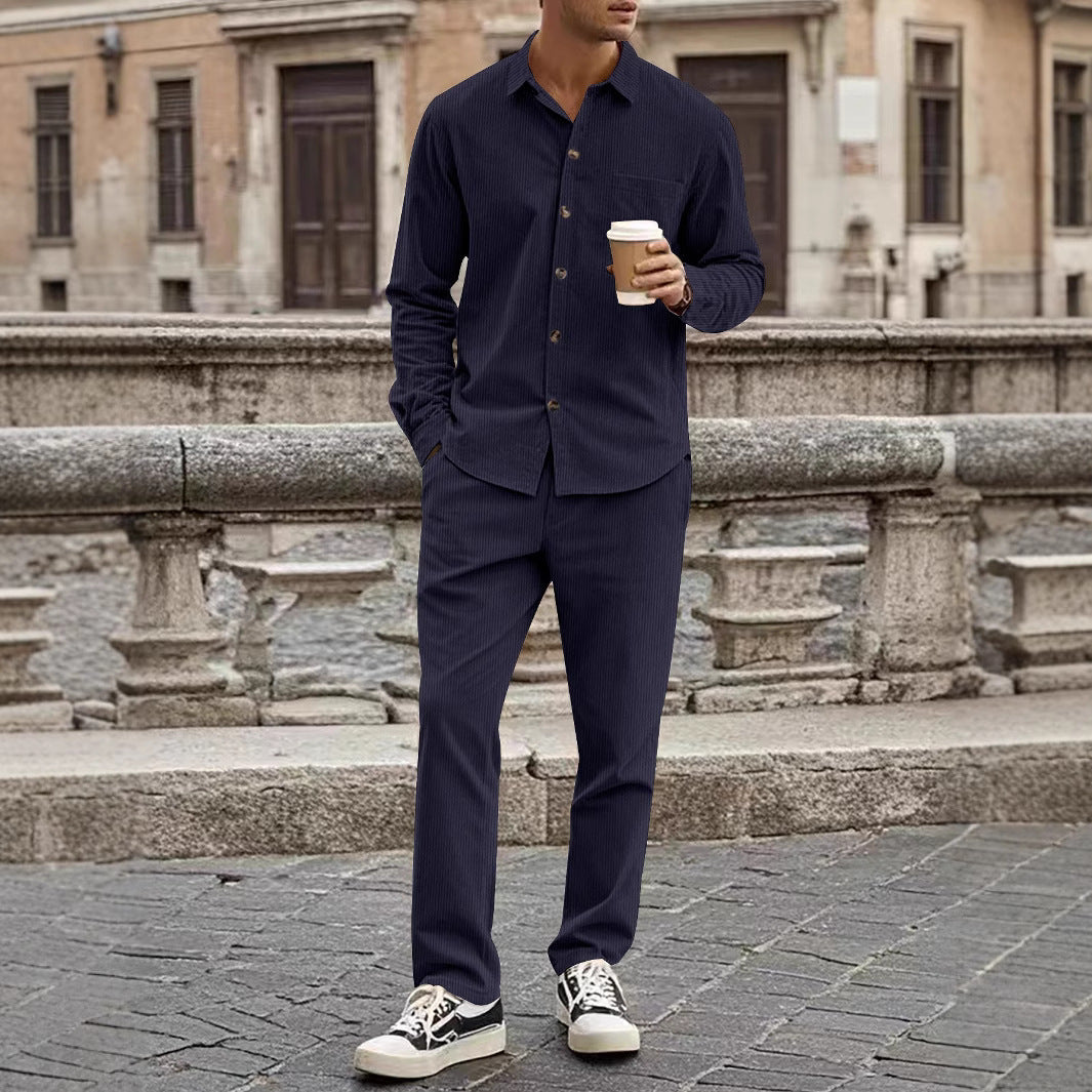 Men's elegant and comfortable shirt suit set Lisslune