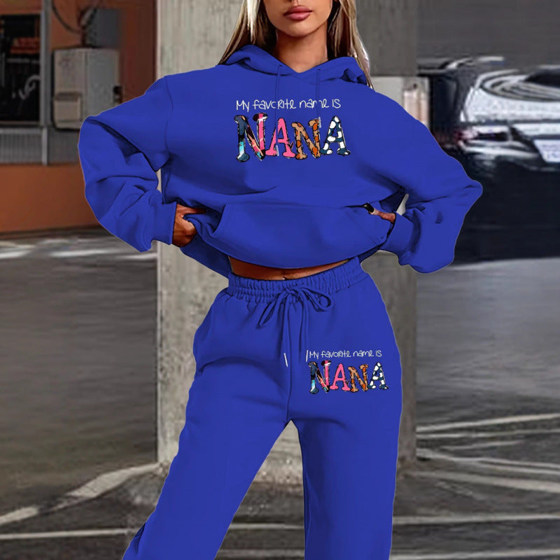Women's tracksuit with creative lettering and comfortable fit Lisslune
