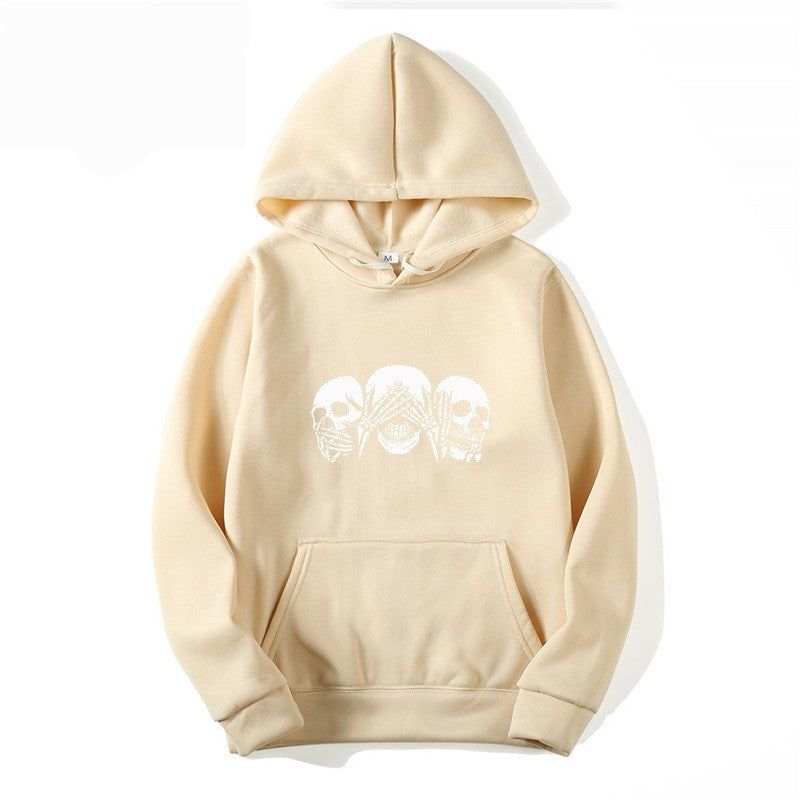 Women's hoodie with artistic skull design Lisslune