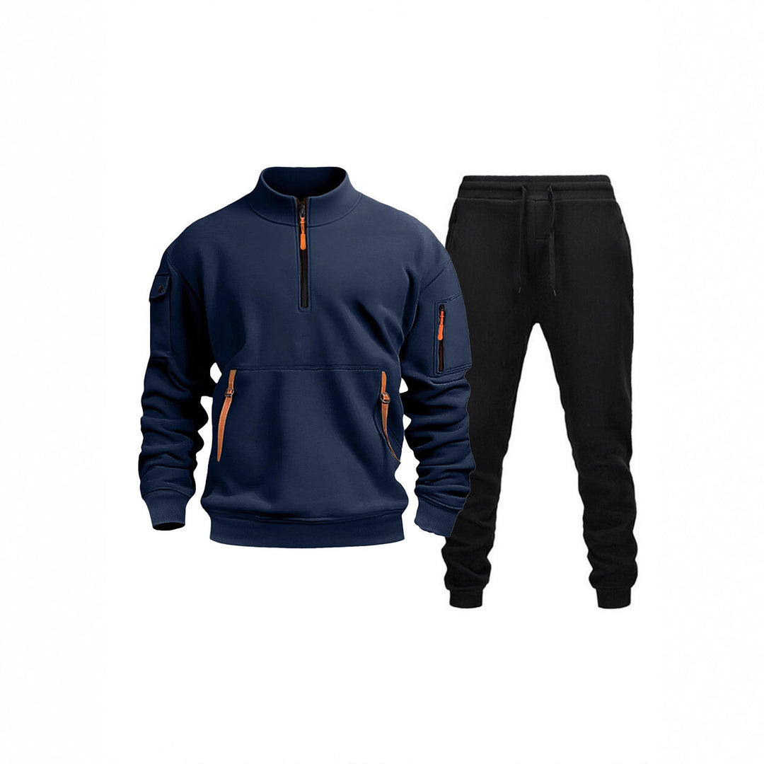 Men's modern tracksuit with functional pockets and zipper details Lisslune