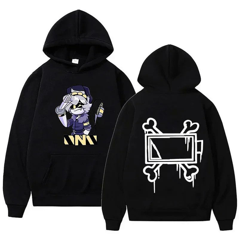 Women's Hoodie with Creative Comic Motif Lisslune