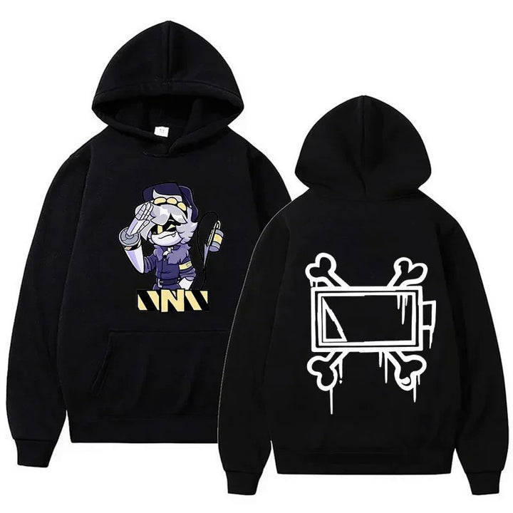 Women's Hoodie with Creative Comic Motif Lisslune