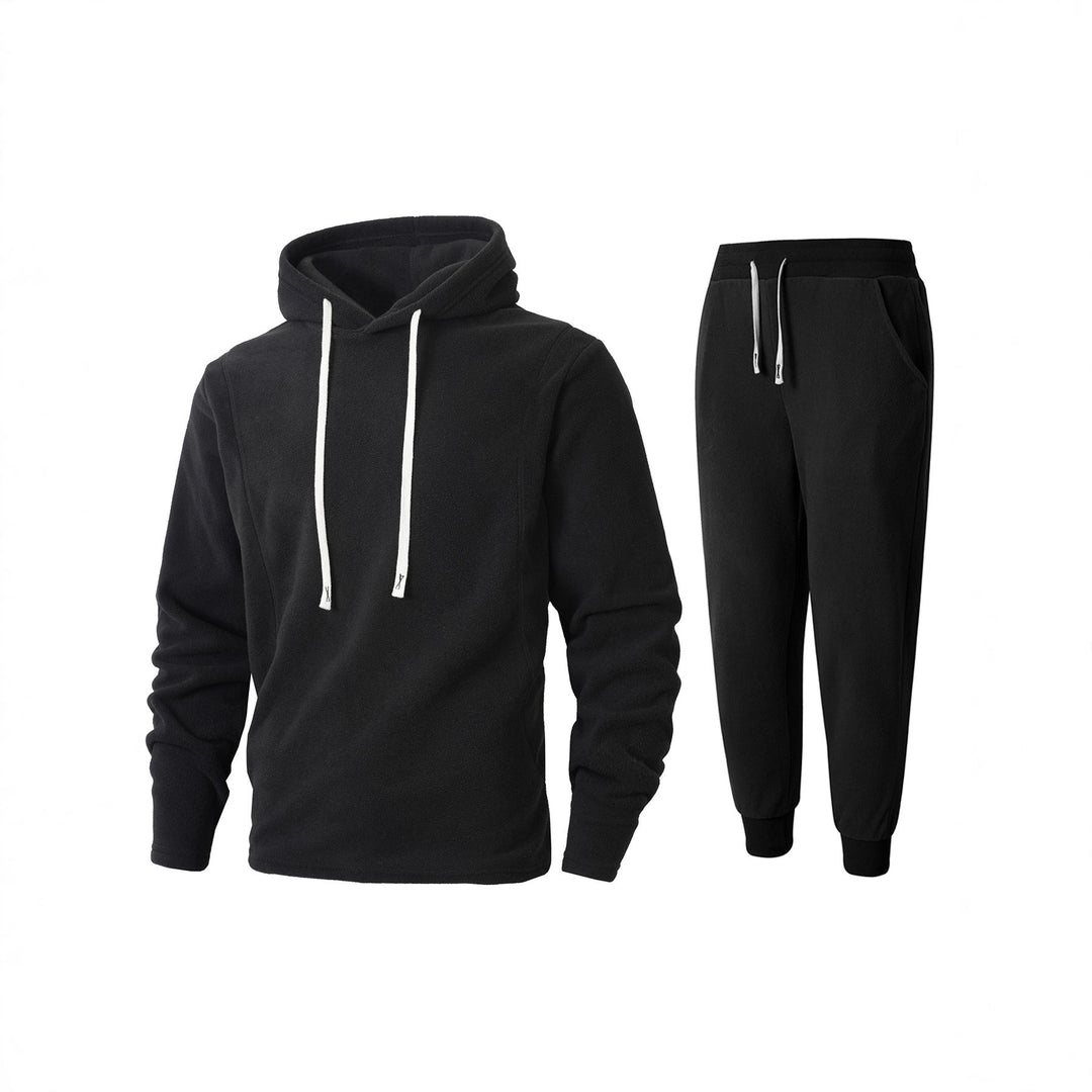 Men's Fleece Hoodie and Jogging Pants Set Lisslune