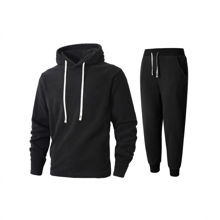 Men's Fleece Hoodie and Jogging Pants Set Lisslune