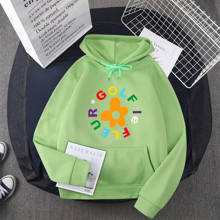 Women's hoodie with creative floral graphic design and comfortable fit Lisslune