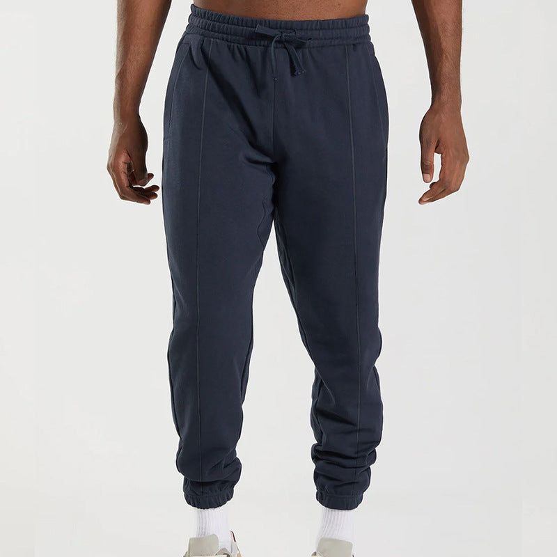 Men's comfortable casual jogging pants with elastic waistband and side pockets Lisslune