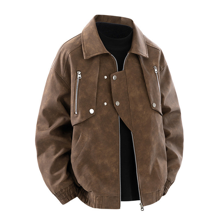 Men's Quilted Jacket with Practical Zip Pockets Lisslune